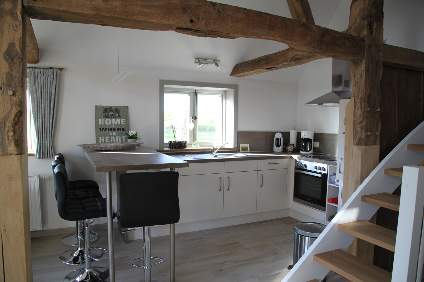 Küche in der Ferienwohnung